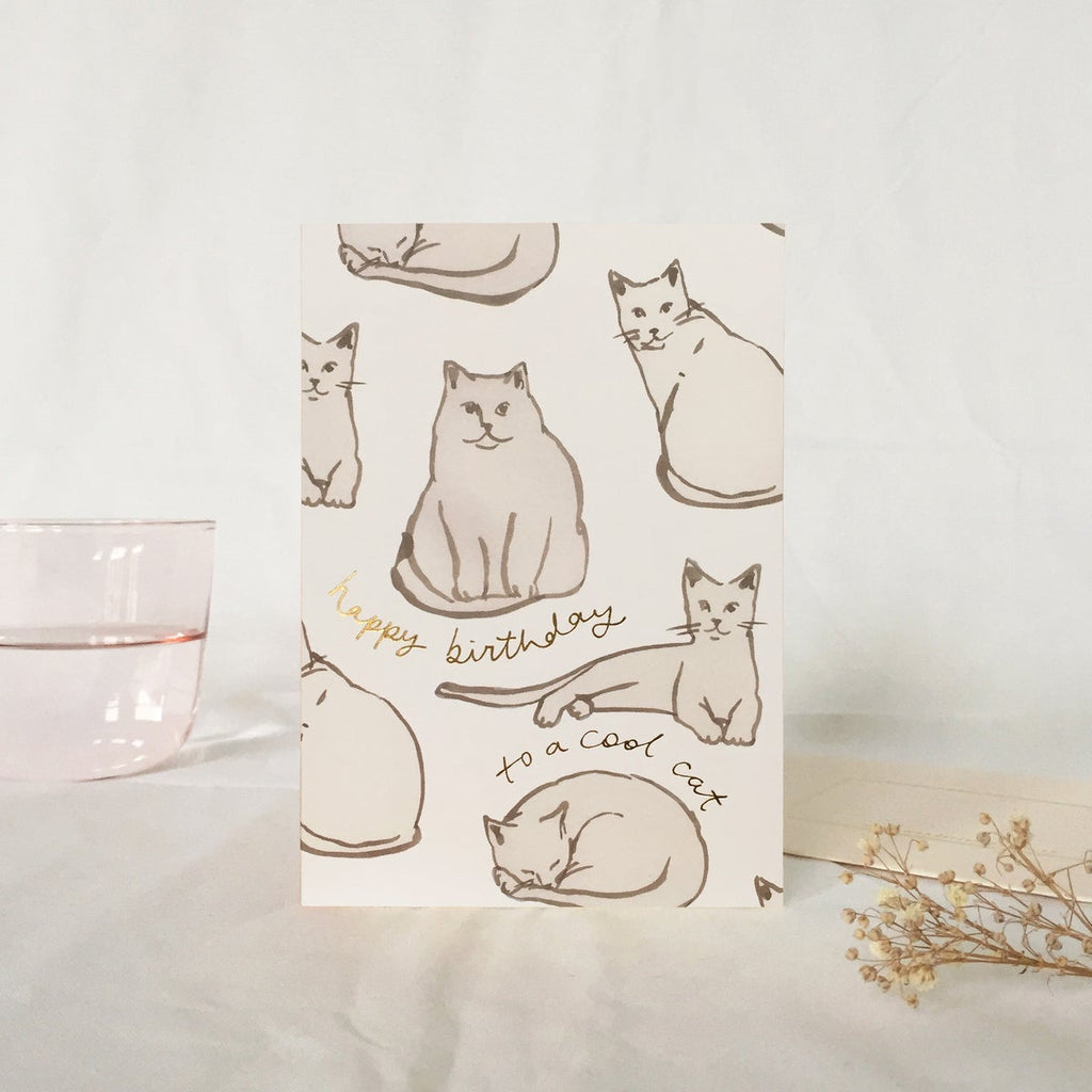 Birthday Cats Greeting Card - Wanderlust