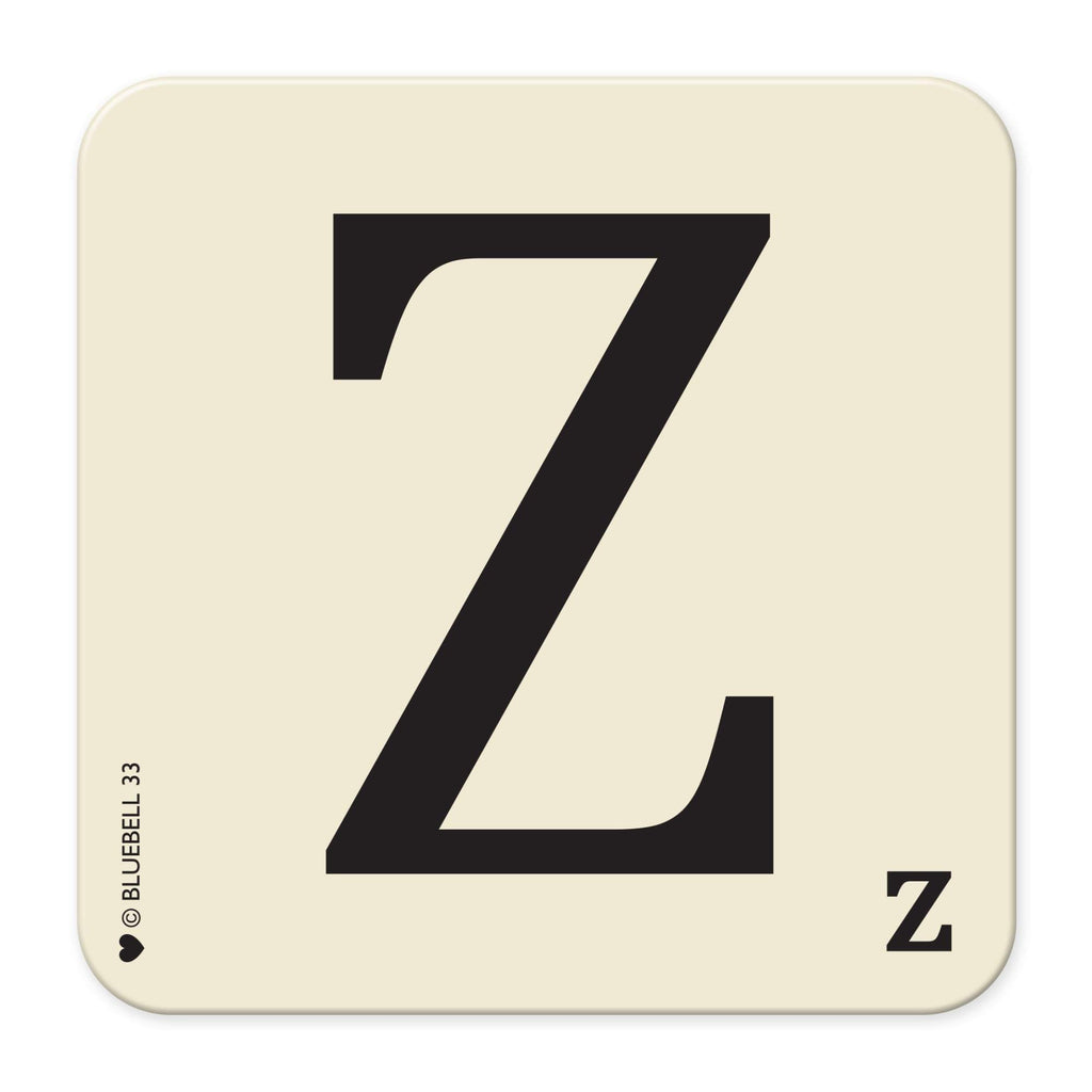 Z' Letter Scrabble Coaster - Bluebell 33