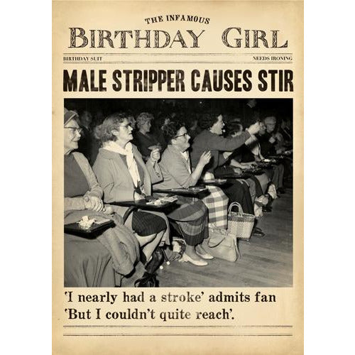 Stripper Greeting Card - Pigment Productions 