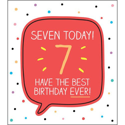 7 Best Birthday Ever! Birthday Card - Pigment Productions