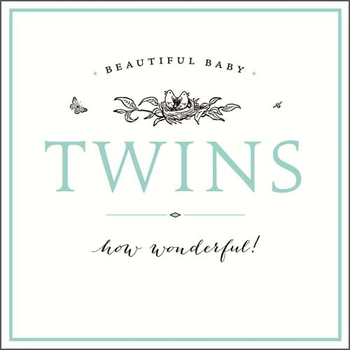 Twins Double Congratulations Card - Pigment Productions