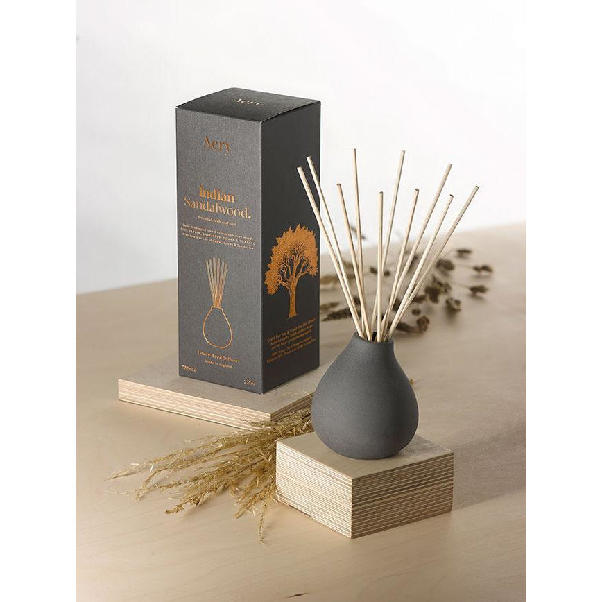 Indian Sandalwood Reed Diffuser - Black Clay – Nor Store London